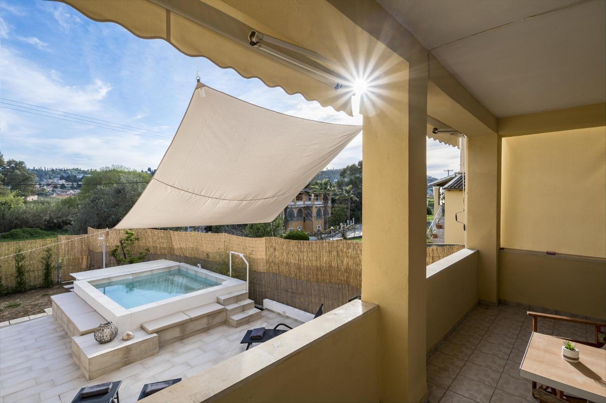 Villa Nina With Private Plunge Pool, 5Km To Corfu Town Bagian luar foto