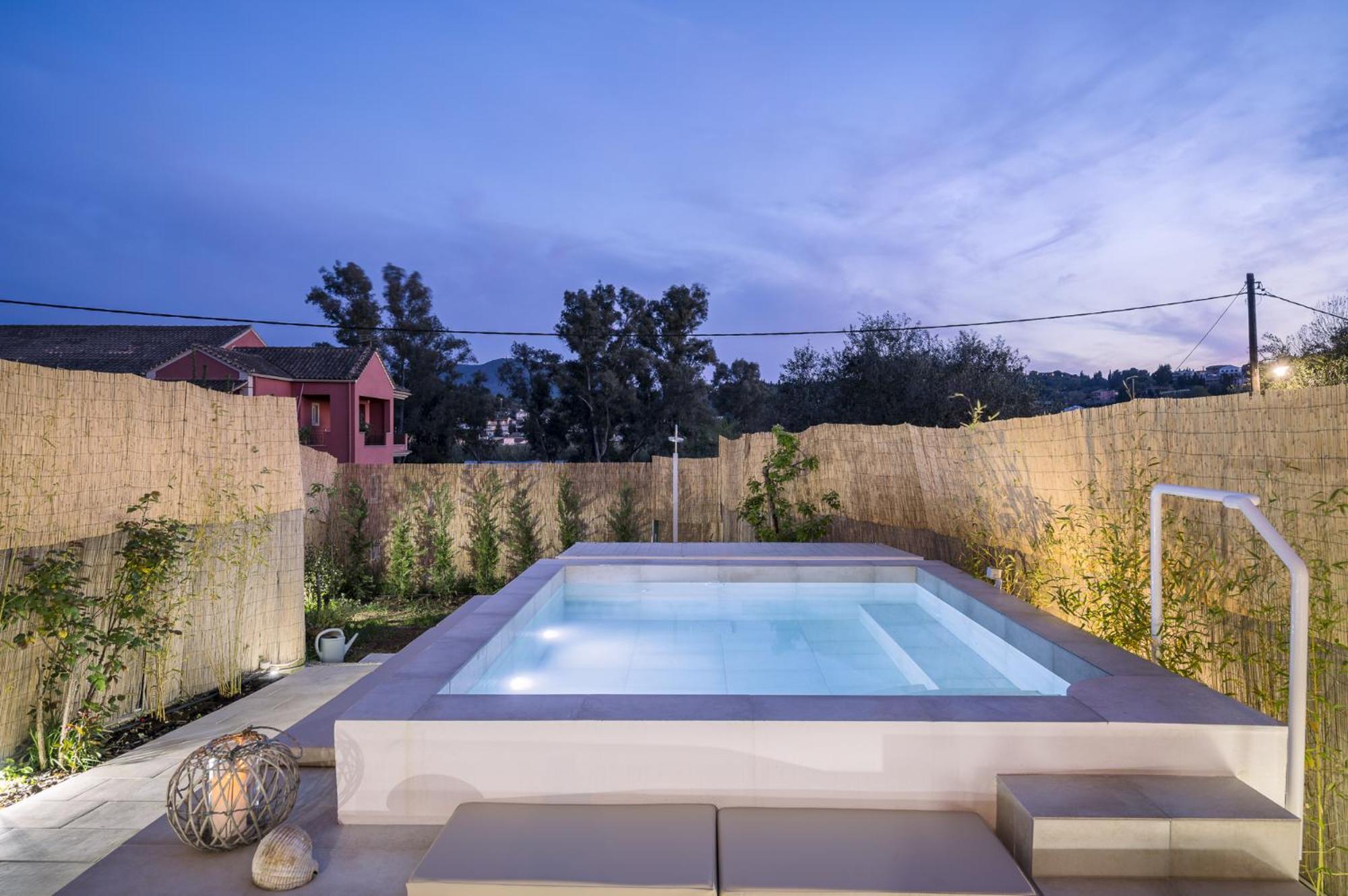 Villa Nina With Private Plunge Pool, 5Km To Corfu Town Bagian luar foto