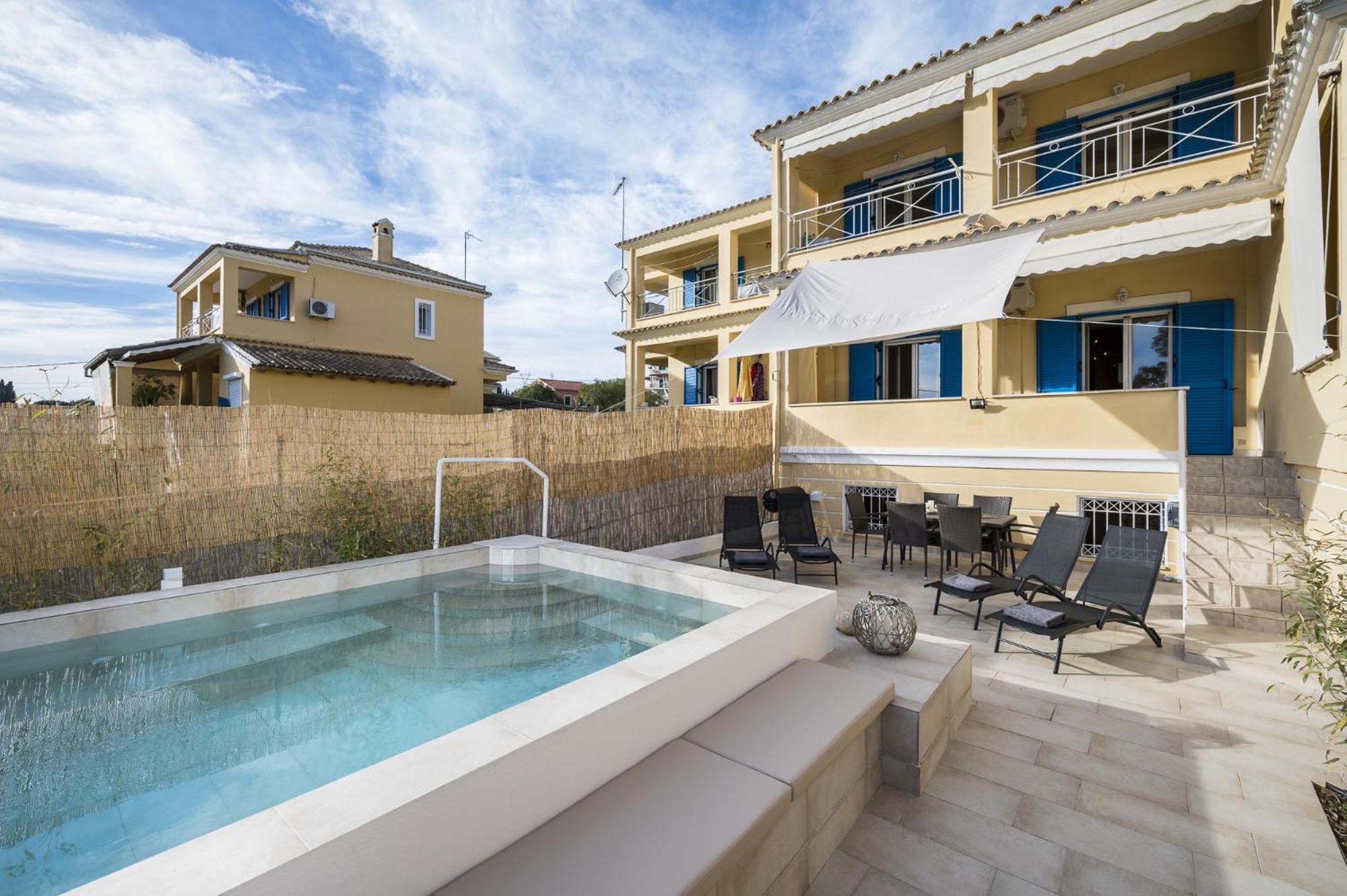 Villa Nina With Private Plunge Pool, 5Km To Corfu Town Bagian luar foto