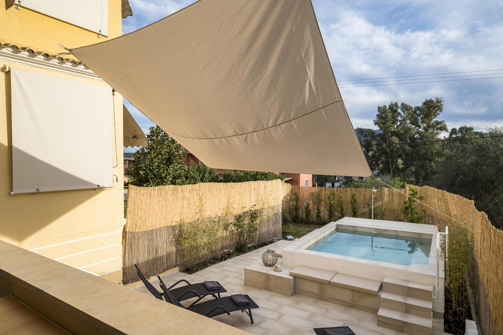 Villa Nina With Private Plunge Pool, 5Km To Corfu Town Bagian luar foto
